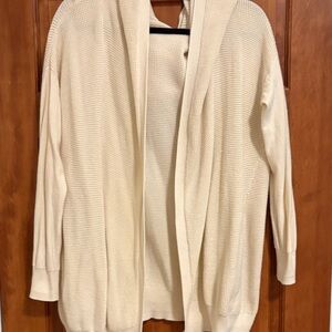 DKNY Pure Long Hooded Cardigan